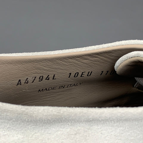 FEAR OF GOD for ERMENEGILDO ZEGNA Size 11 Off White Suede Lace Up Sneakers