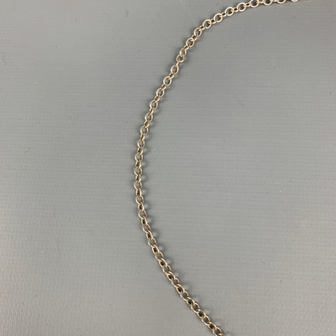 ME&RO Sterling Silver Engraved Tooth Necklace