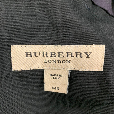 BURBERRY Size 38 Navy Wool Flat Front Dress Pants