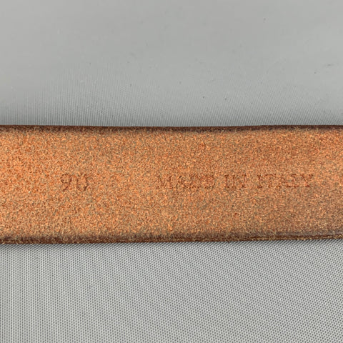 BRUNELLO CUCINELLI Size 33 Cognac Leather Belt
