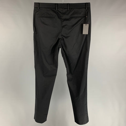 JOHN VARVATOS Taille 34 Pantalon décontracté zippé en coton noir