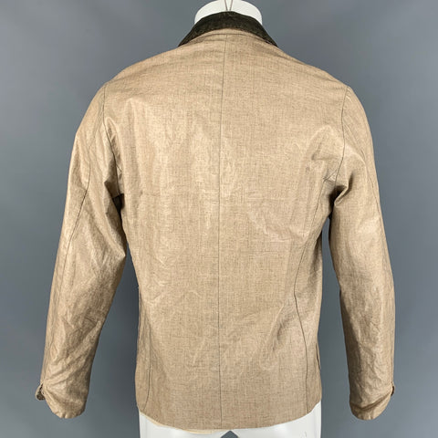 KAPITAL Size L Beige Coated Canvas Coat