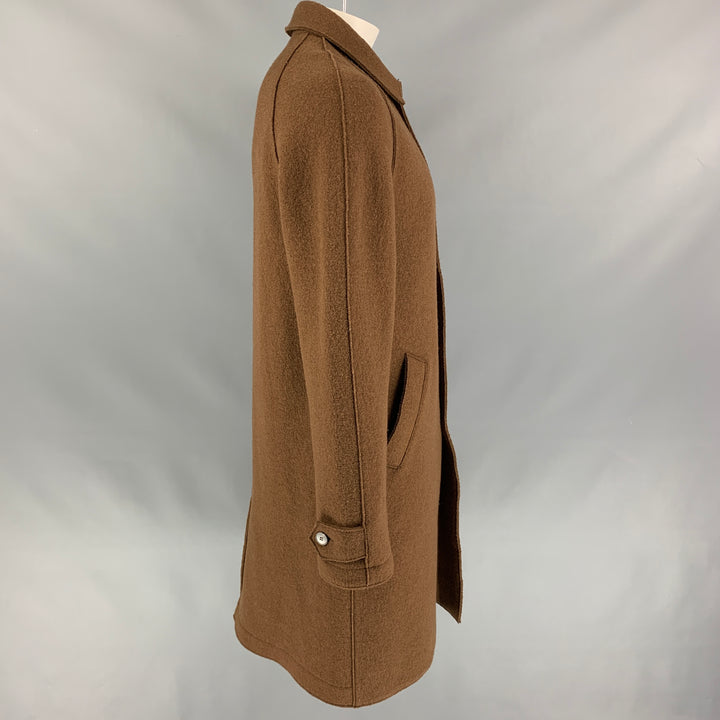 HARRIS WHARF LONDON Taille 44 Manteau boutonné en laine texturée marron