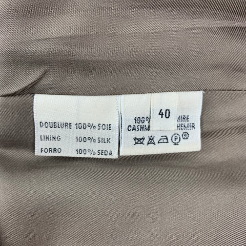 HERMES Size 4 Taupe Cashmere A-Line Skirt