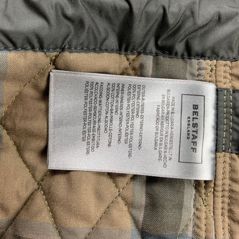 BELSTAFF Size 40 Black Quilted Polyester Zip & Snaps Jacket