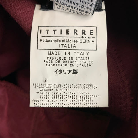 DOLCE & GABBANA Size 28 Burgundy Cotton Blend Bell Bottom Casual Pants