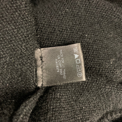 LORO PIANA Size 8 Black Cashmere Hooded Sweater
