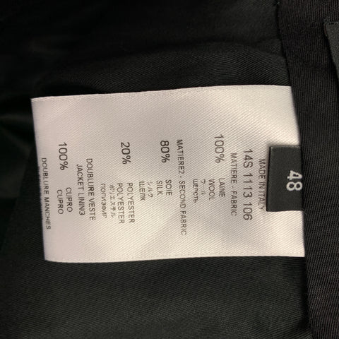 GIVENCHY Size 32 Black Wool Side Tabs Tuxedo Dress Pants