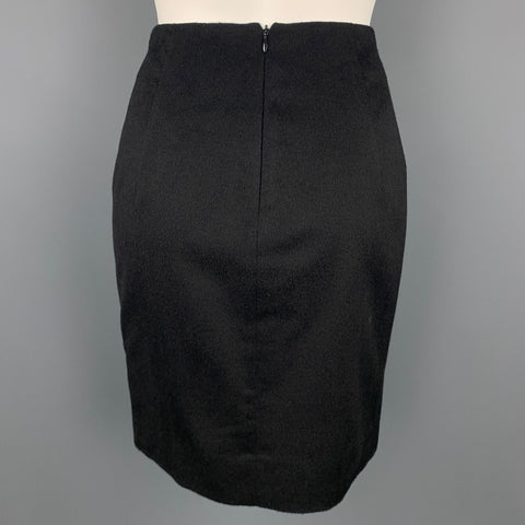 MAX MARA Taille 4 Tailleur jupe crayon en tissu noir