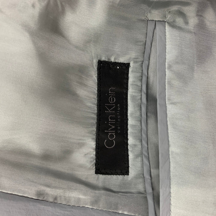 CALVIN KLEIN COLLECTION Size 38 Grey Polyurethane Polyester Suit