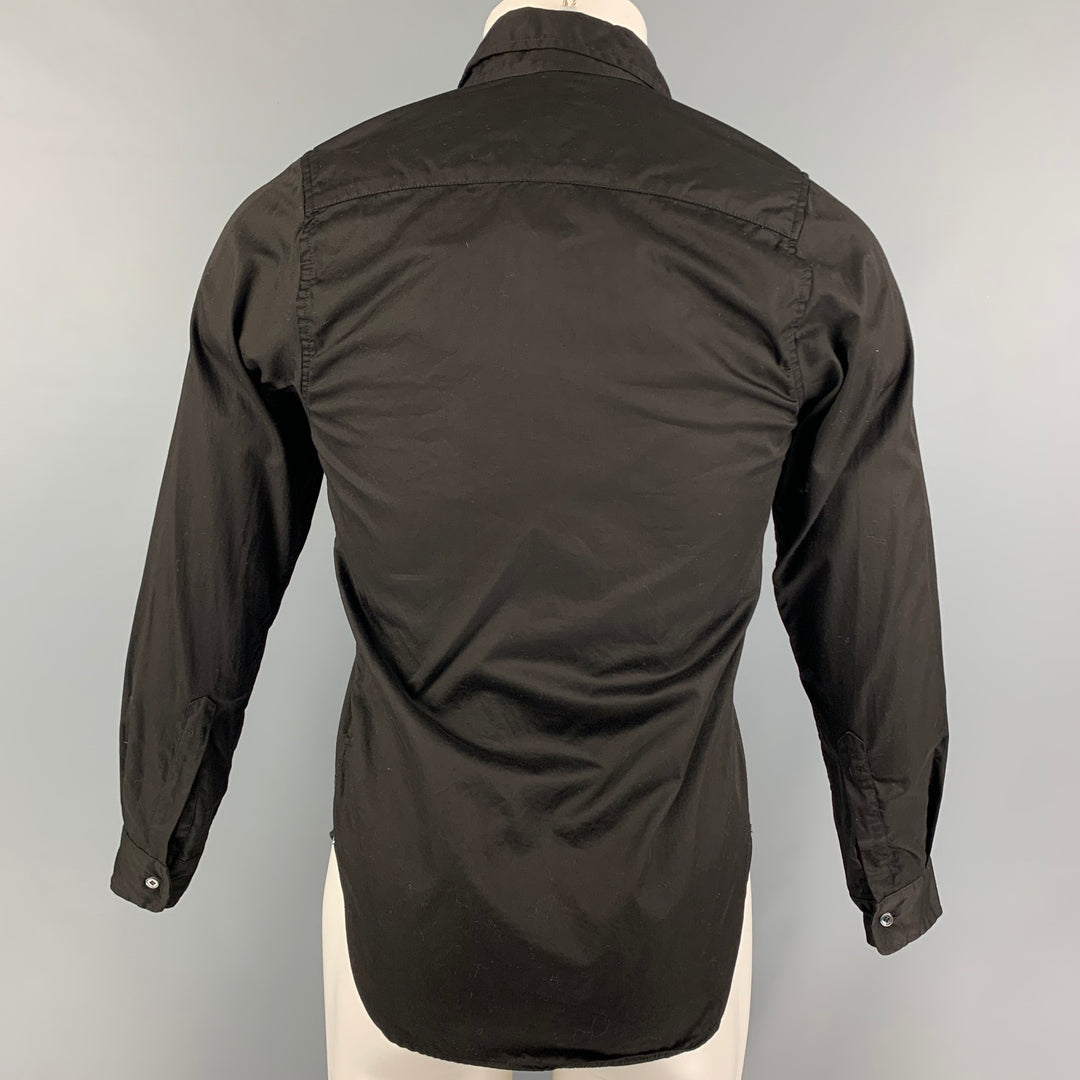 PAUL HARNDEN Size XS Black Cotton Long Sleeve Shirt – Sui Generis 