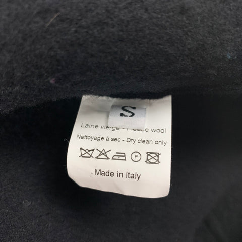 LANVIN 2009 Size S Black Wool Wrap Jacket