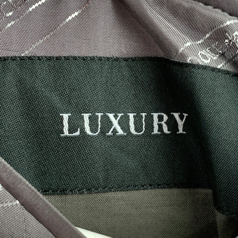 DOLCE & GABBANA Luxury Size 42 Taupe Heather Linen Notch Lapel Sport Coat