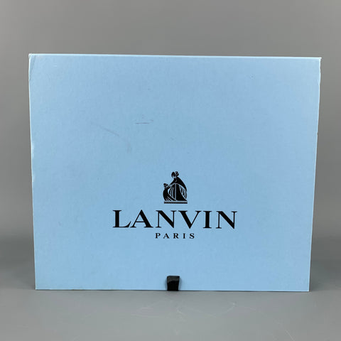 LANVIN Size 8 Taupe Suede Goat Ballerina Flats