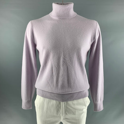 TODD SNYDER Size L Purple Cashmere Turtleneck Pullover