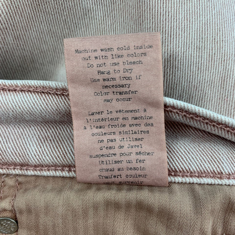 RAG &amp; BONE Taille 32 Jean Slim en Coton Délavé Nude