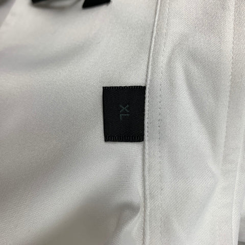 CALVIN KLEIN COLLECTION Size XL White Cotton Long Sleeve Shirt