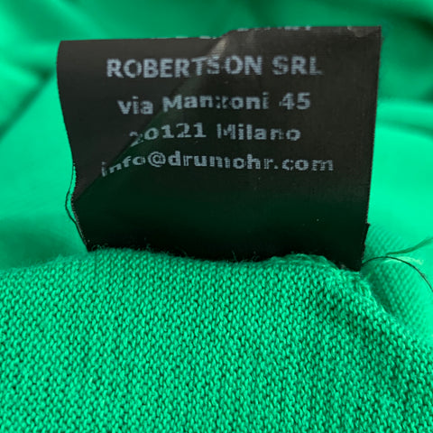 DRUMOHR Size M Green Cotton Short Sleeve Polo