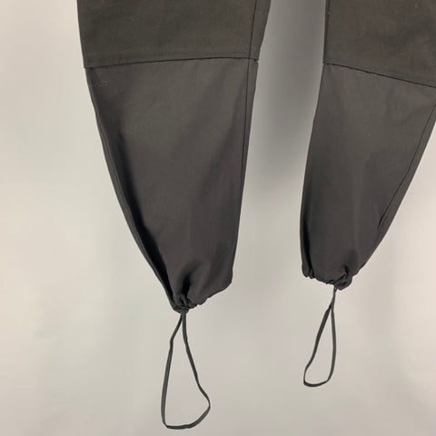 BOTTEGA VENETA Pre-Fall 2019 Size 34 Black Cotton Cargo Pockets Casual Pants
