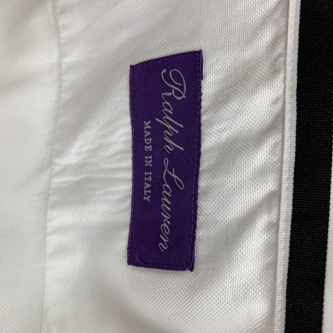 RALPH LAUREN Purple Label Size XL White Cotton Button Up Long Sleeve Shirt
