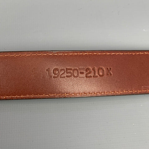 POLO by RALPH LAUREN Size 36 Brown Lizard Sterling Silver Belt