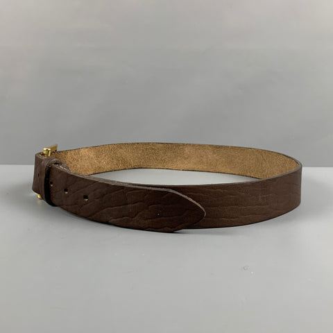 LAWLESS DENIM Size 32 Brown Leather Belt
