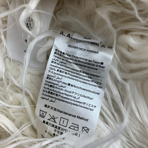 A.A.SPECTRUM Grey Polyester Faux Fur Neck Warmer Scarf