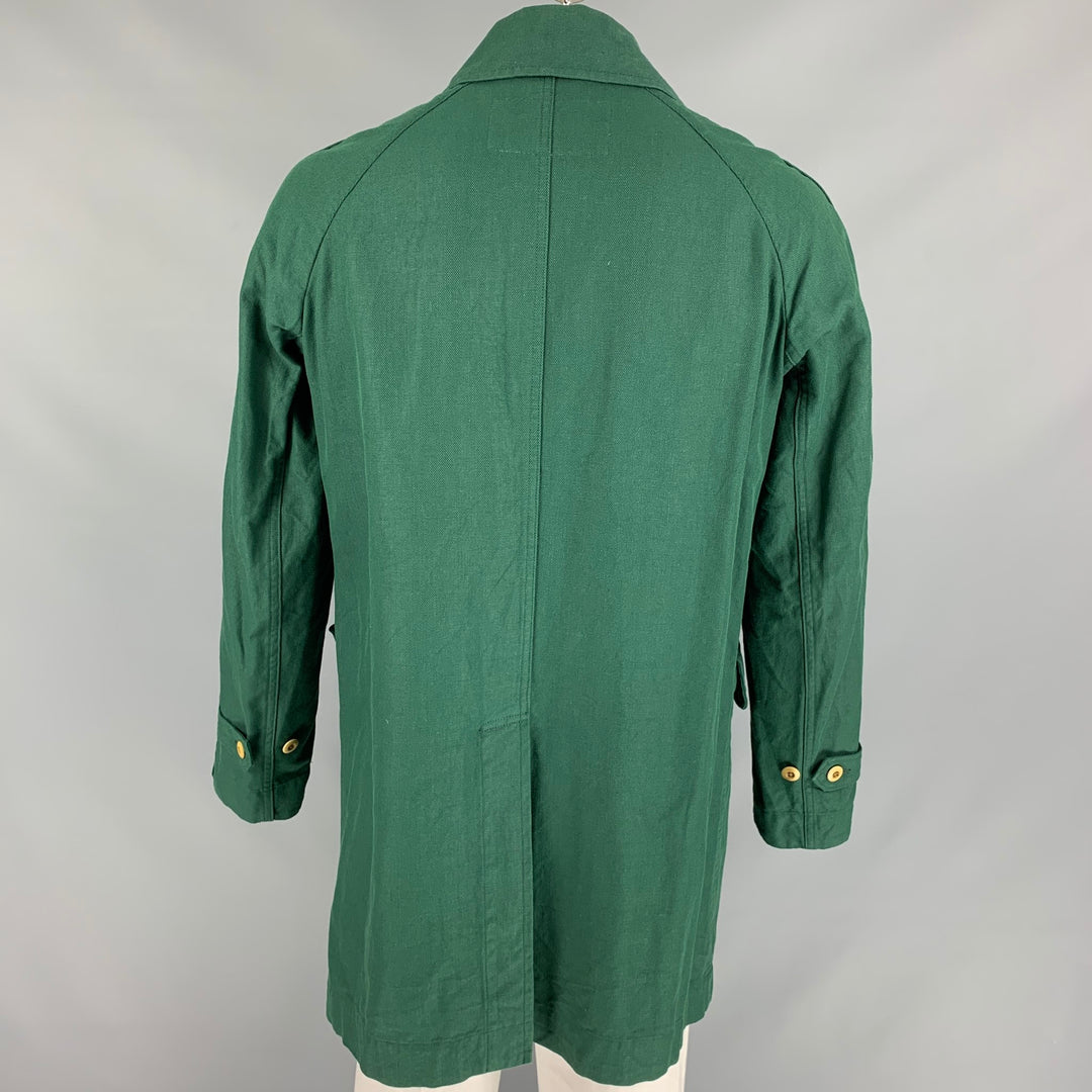 45rpm Size M Green Cotton Hidden Placket Coat