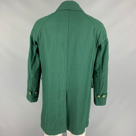 45rpm Size M Green Cotton Hidden Placket Coat