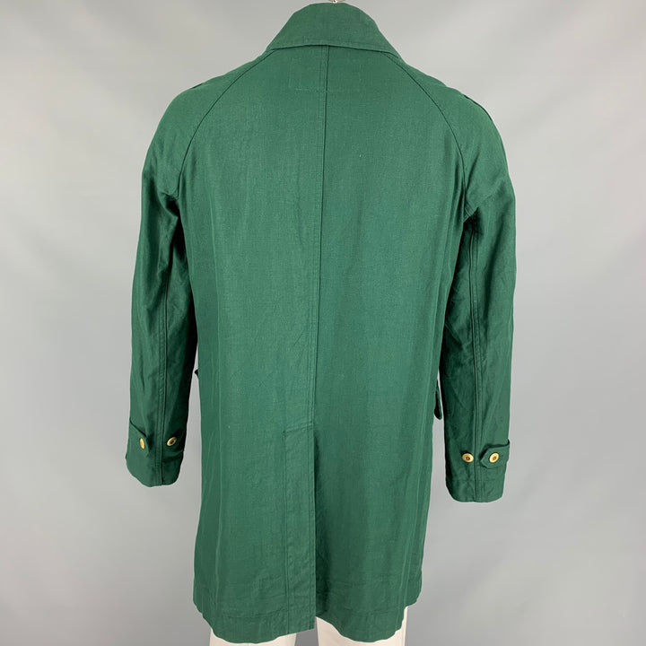 45rpm Size M Green Cotton Hidden Placket Coat