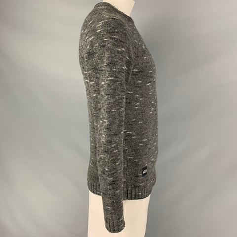 NATIVE YOUTH Size M  Grey Marble Polyamide-Blend Crew-Neck Sweater