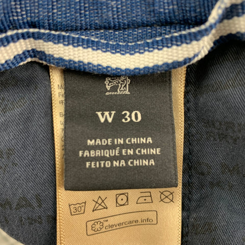 SCOTCH AND SODA Size 30 Navy Cotton Linen Drawstring Shorts