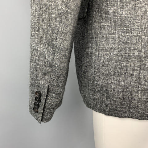 BURBERRY PRORSUM Size 42 Charcoal Heather Silk Blend Sport Coat