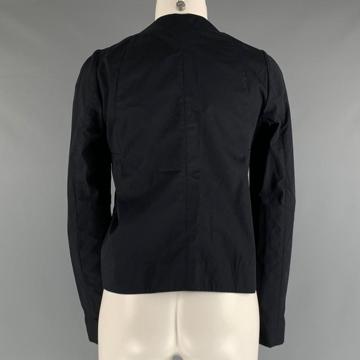 MARNI Size 2 Black Cotton A-Line Jacket