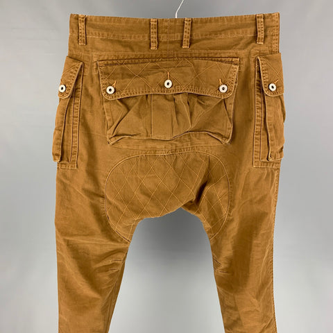 MOSTLY HEARD RARELY SEEN Size 32 Brown Quilted Cotton Zip Fly Casual Pants