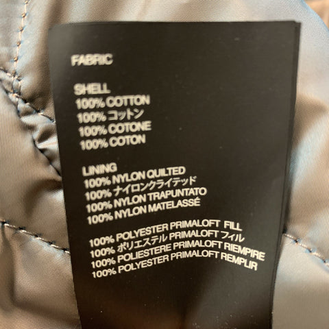 FEAR OF GOD  Size L Blue Cream Plaid Cotton Padded Jacket