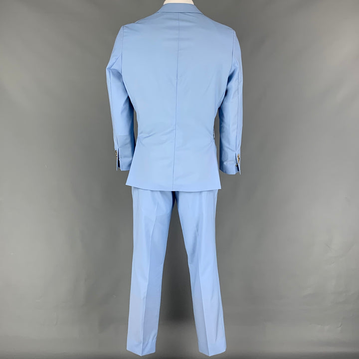 PAUL SMITH Size 42 Light Blue Wool Notch Lapel Regular Suit