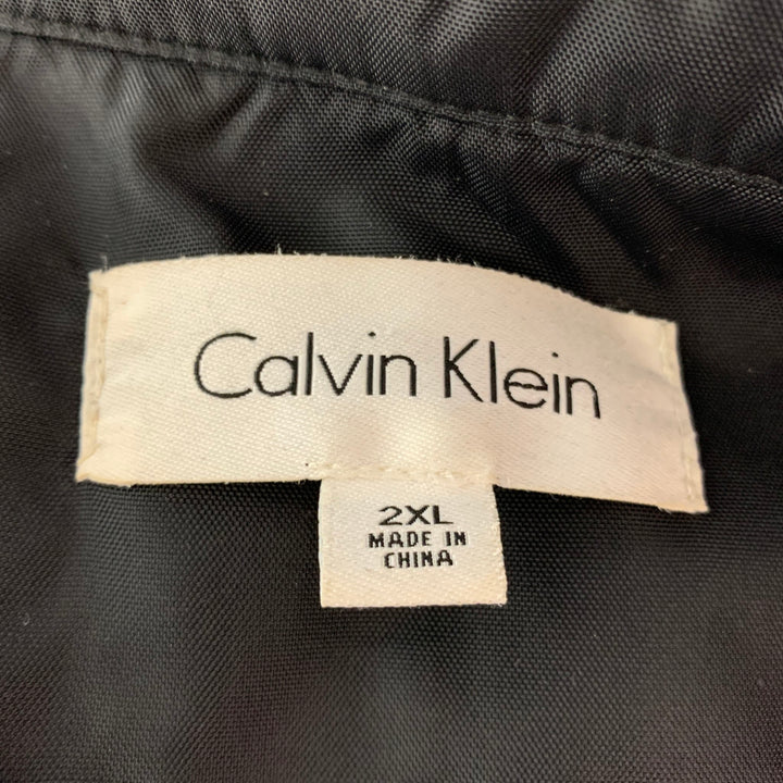 CALVIN KLEIN Size XXL Black Polyester Multi-Pockets Jacket