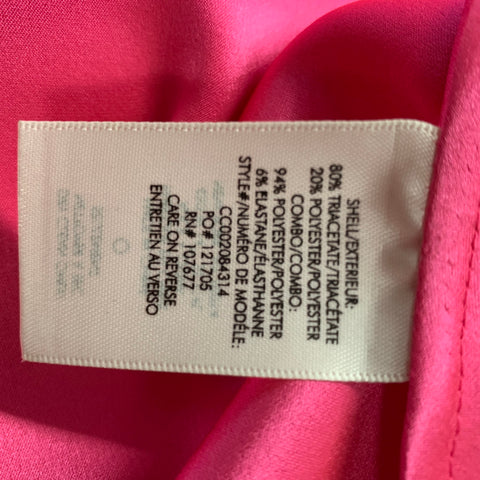 ALICE + OLIVIA Size 0 Pink Triacetate Blend Solid A-Line Skirt