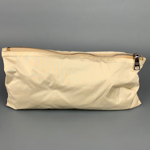 PRADA Beige Nylon Pouch