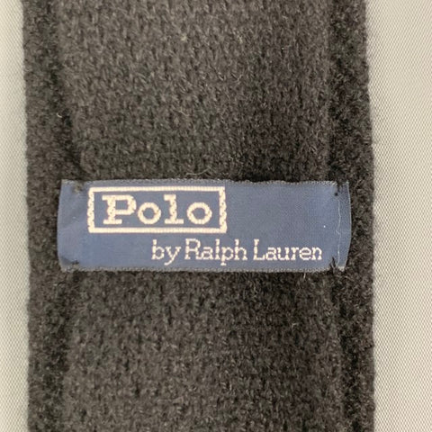 POLO by RALPH LAUREN Black Textured Cashmere Tie