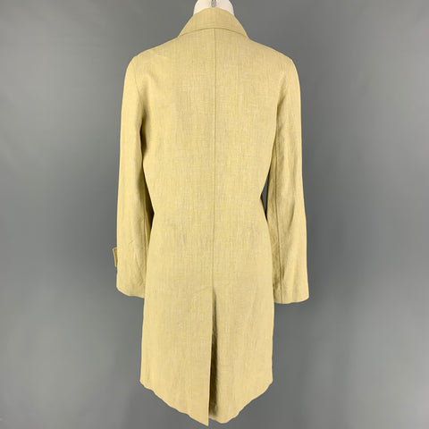 IDENTIFICACIÓN CHANEL 00C Talla 4 Abrigo de lino verde