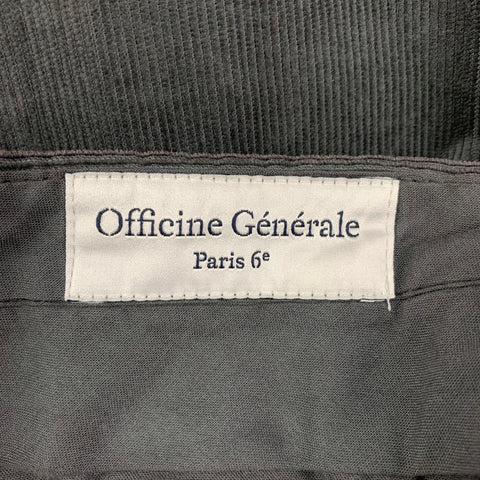 OFFICINE GENERALE Size 32 Grey Corduroy Cotton Pants