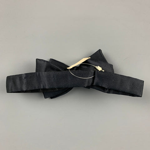 BARNEY'S NEW YORK Black Silk Bow Tie