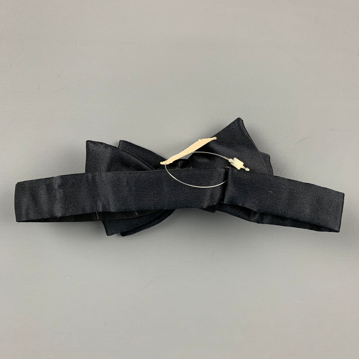 BARNEY'S NEW YORK Black Silk Bow Tie