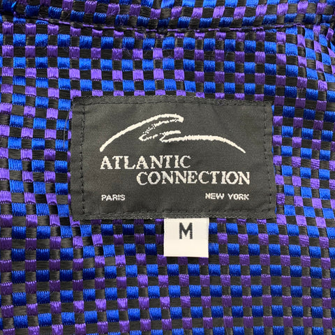 ATLANTIC CONNECTION Size M Black Blue Purple Checkered Long Sleeve Shirt