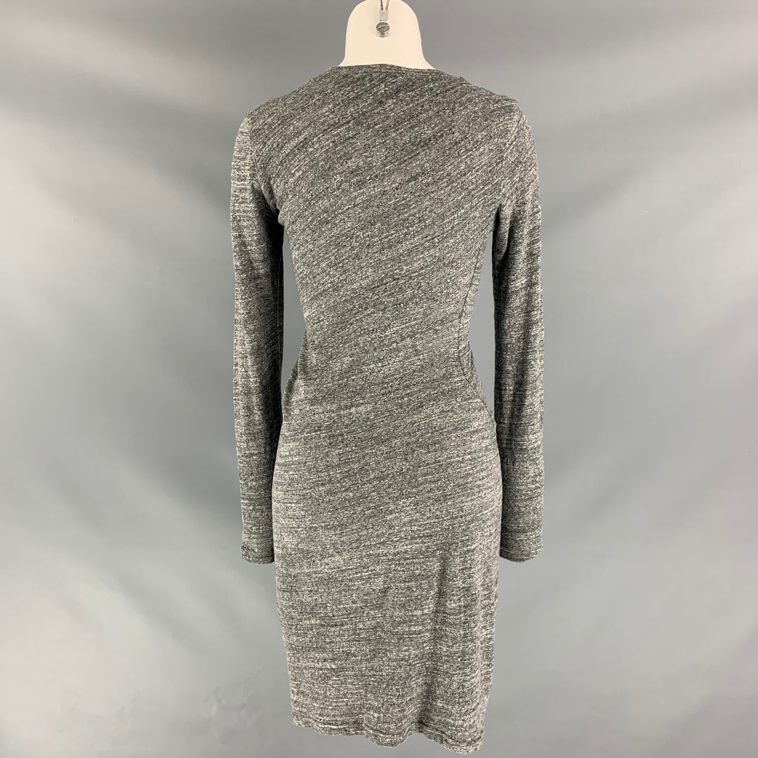 ISABEL MARANT Size 6 Grey Heather Cotton Dress