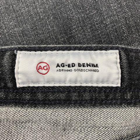 ADRIANO GOLDSCHMIED The Dylan Size 34 Black Distressed Denim Jeans