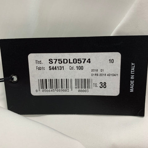 DSQUARED2 Taille XXS Chemise à manches longues boutonnée en coton uni blanc