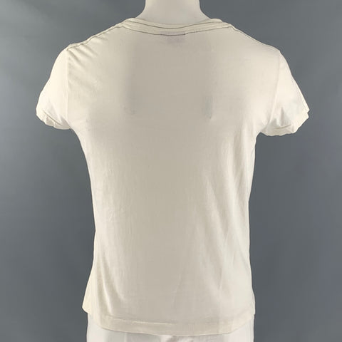 LEVI'S RED Size L White Black Graphic Cotton &  Polyester Crew-Neck T-shirt